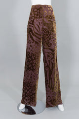 Emanuel Ungaro Parallele Sheer Silk Velvet Burnout Pant