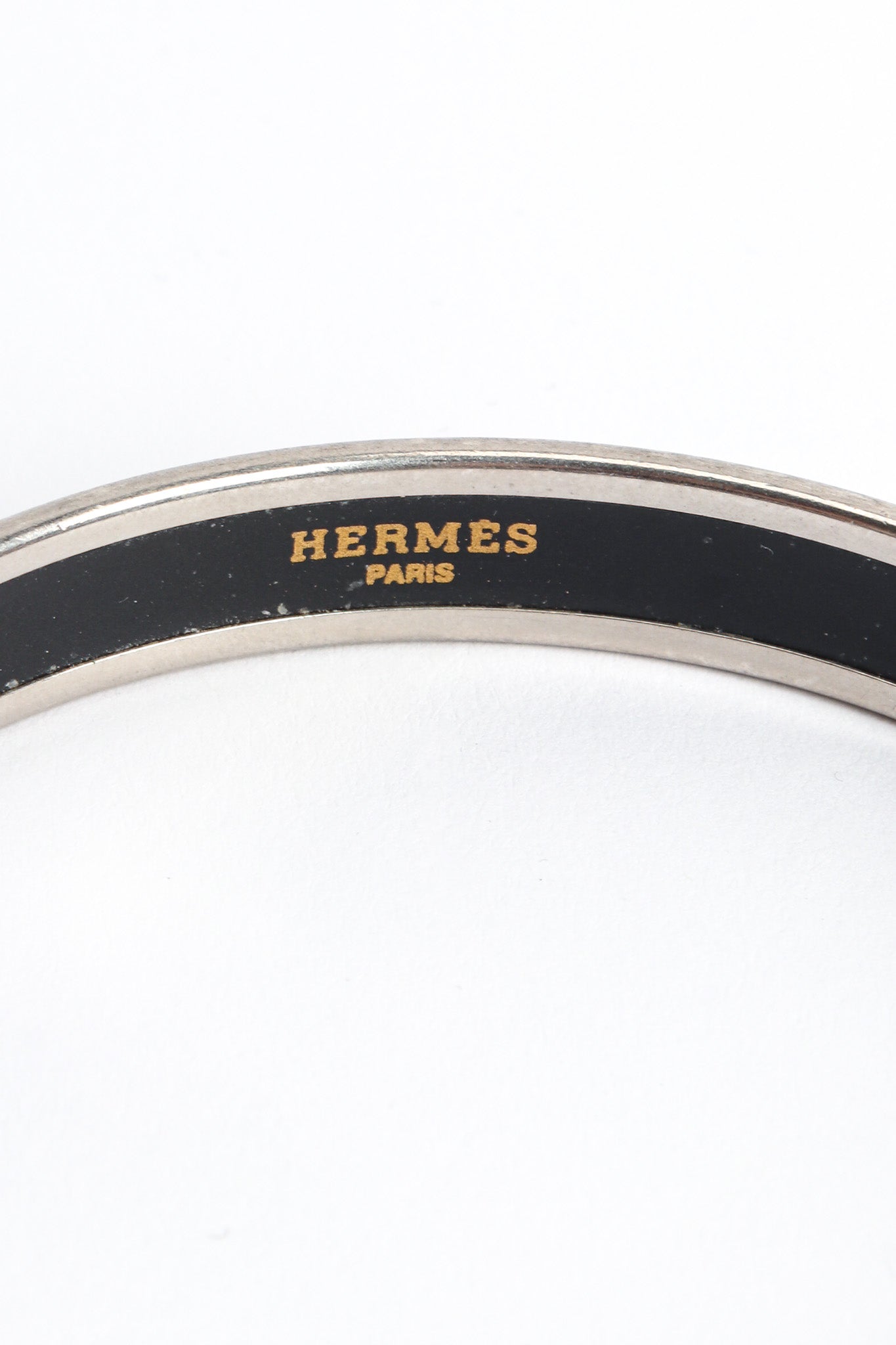 Vintage Hermés Forest Animal Narrow Enamel Bracelet signed @ Recess LA