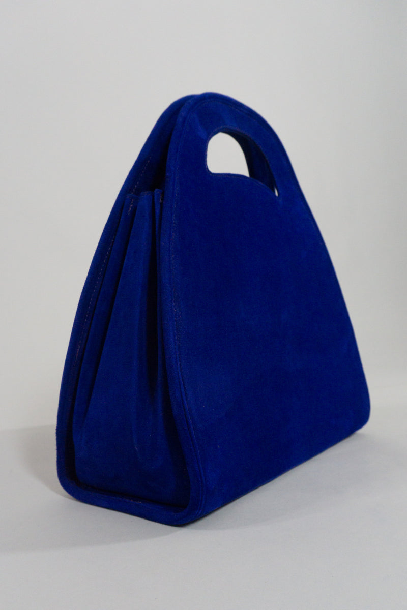 Donna Karan Vintage Suede Geometric Handbag