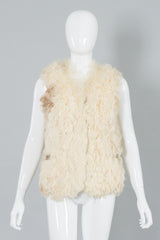 I.Magnin Vintage Mongolian Fur Lambskin Vest