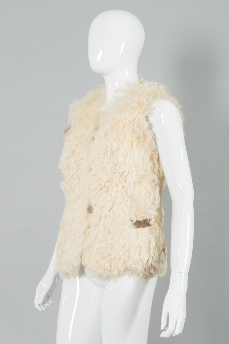 I.Magnin Vintage Mongolian Fur Lambskin Vest