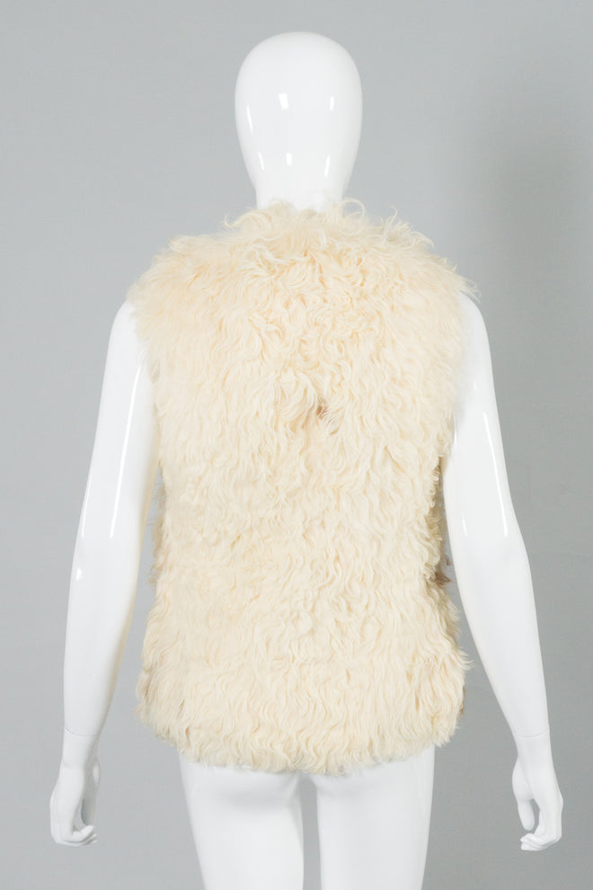 I.Magnin Vintage Mongolian Fur Lambskin Vest
