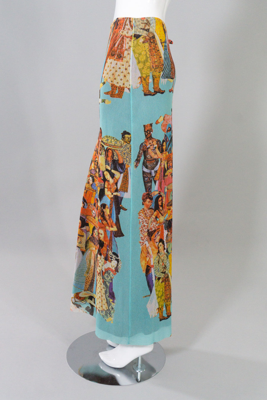 Jean Paul Gaultier JPG Jeans Vintage Mesh Bollywood Print