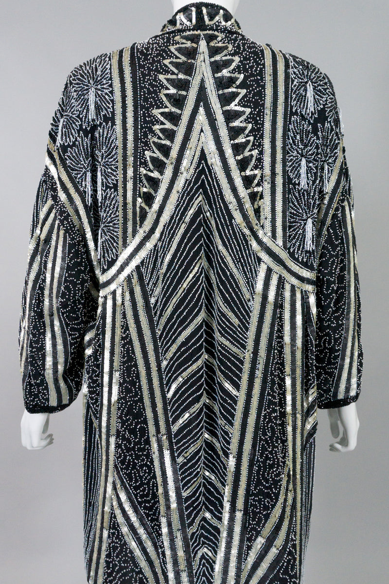 Samir Suri Night Waves Deco Sequin Robe Jacket