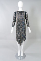 Zandra Rhodes Vintage Collectable Beaded Deco Dress