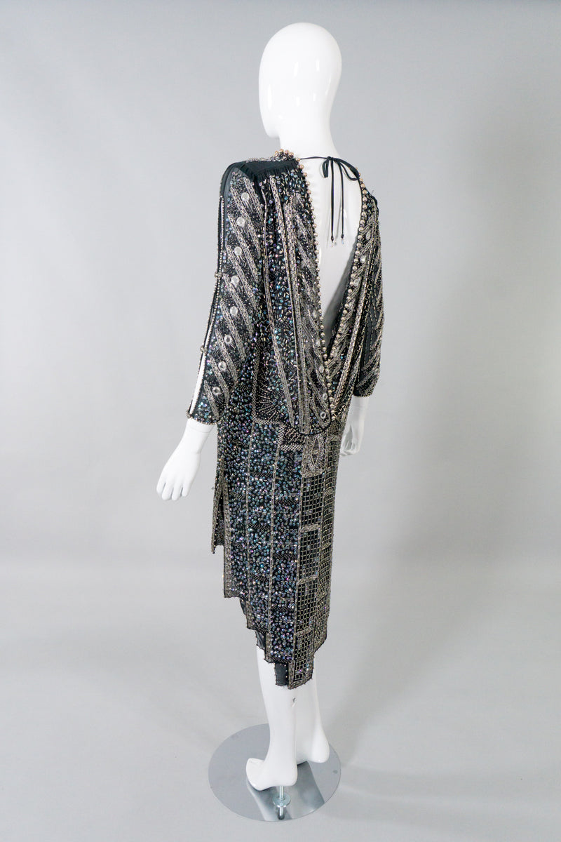 Zandra Rhodes Vintage Collectable Beaded Deco Dress