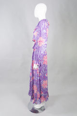 Pucci Silk Chiffon Floral Blouse & Skirt Set