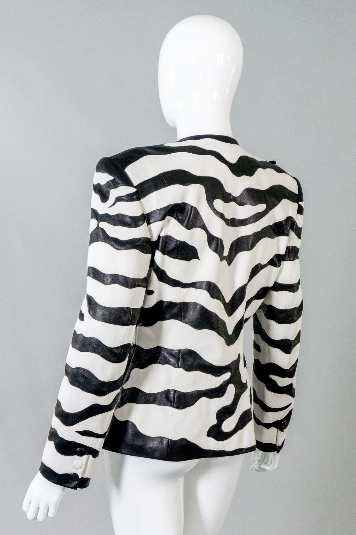 Jean Claude Jitrois Vintage Leather Zebra Jacket – Recess