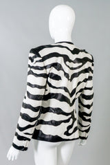 Jean Claude Jitrois Vintage Leather Zebra Jacket