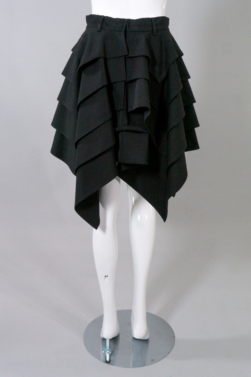 Jean Paul Gaultier Vintage Tiered Handkerchief Hem Skirt