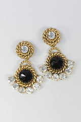 Butler & Wilson Vintage Bronze Braid Drop Earrings