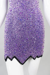 Naeem Khan Riazee Beaded Cocktail Mini Slip Dress