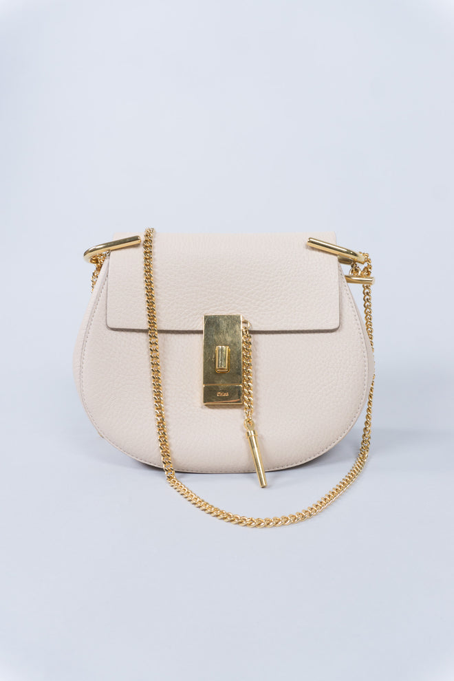 Chloe Drew Crossbody Shoulder Bag in Cement Pink