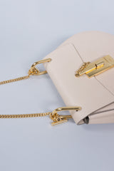 Chloe Drew Crossbody Shoulder Bag in Cement Pink