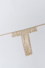 Filigree Chain Fringe Bib-Style Choker Necklace