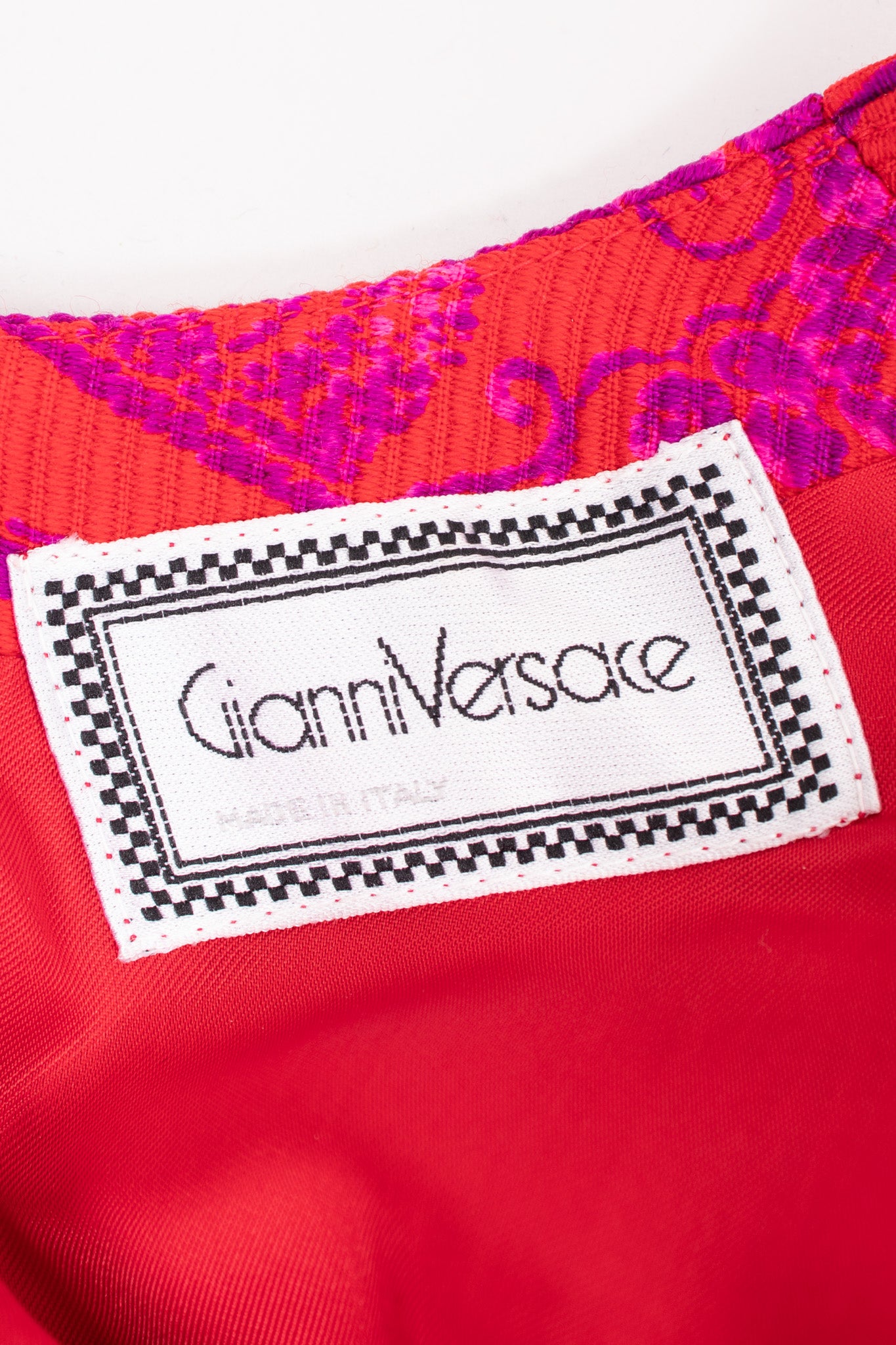 Gianni Versace Electric Baroque Ribbed Mini Cocktail Dress