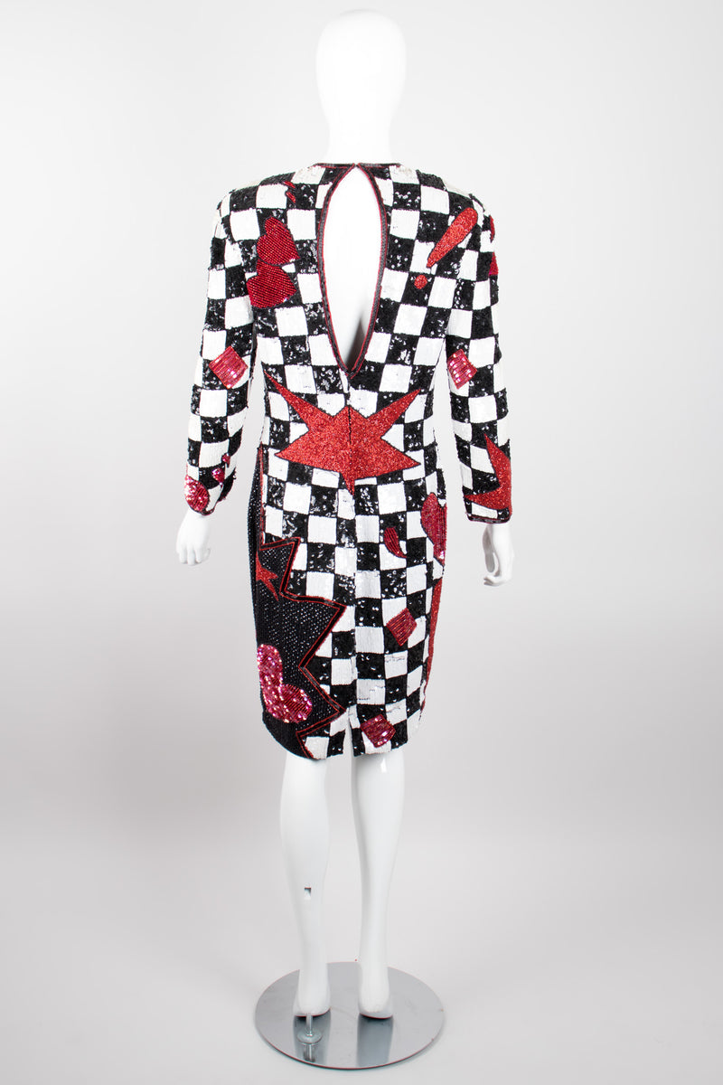 black and white checkered sequin dress Cute Black and White Sequin Dress - Plaid Dress - Mini Dress