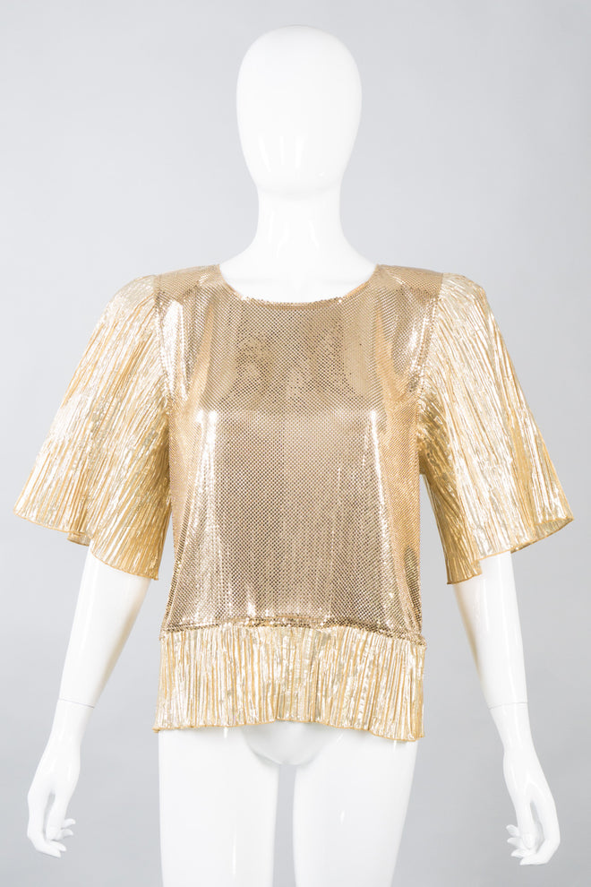 Whiting & Davis Liquid Gold Mesh Box Top