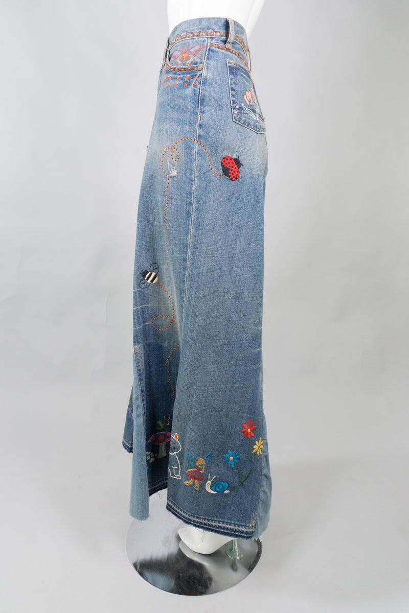 Polo Ralph Lauren Storybook Embroidered Denim Skirt