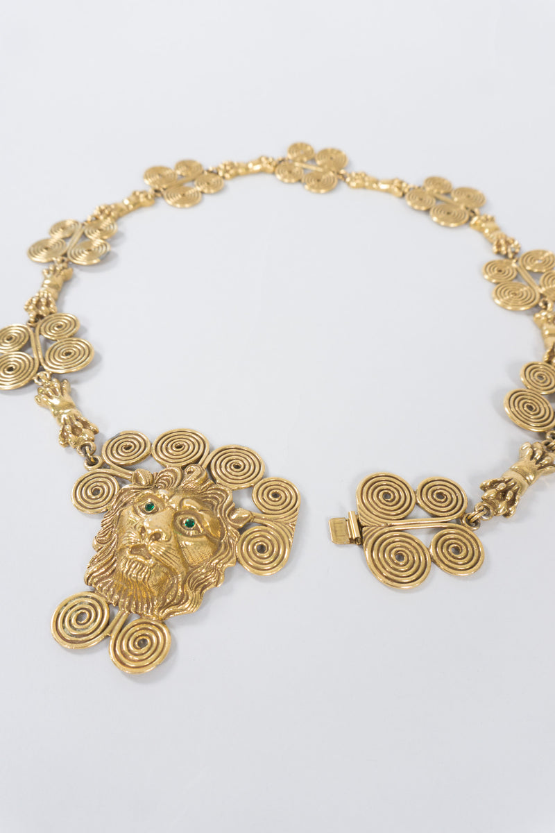 Vintage Leo Astrology Sign Chain Link Belt