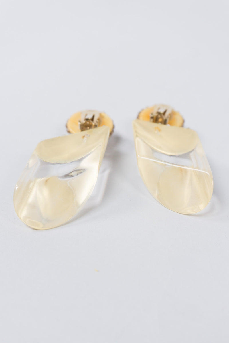 Richard Kerr Swarovski Crystal Lucite Drop Earrings