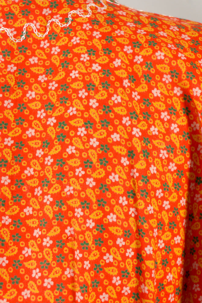 Mustaqeem Vintage Butterfly Sleeve Calico Caftan