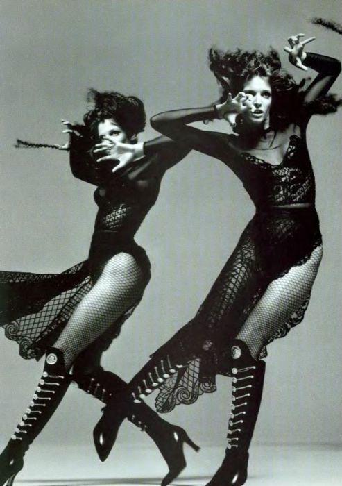 Vintage Gianni Versace 1993 A/W Medusa Emblem Grunge Boot on models @ Recess LA