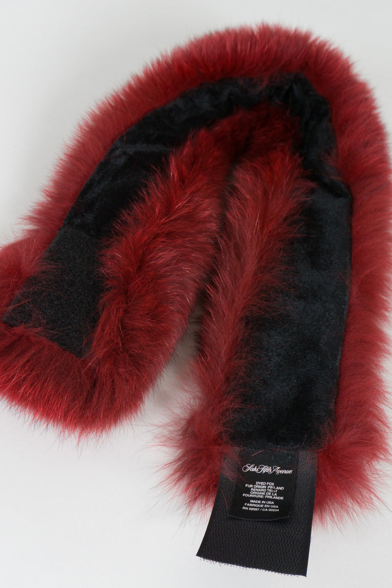 Saks Fifth Avenue Fox Fur Collar Scarf – Recess