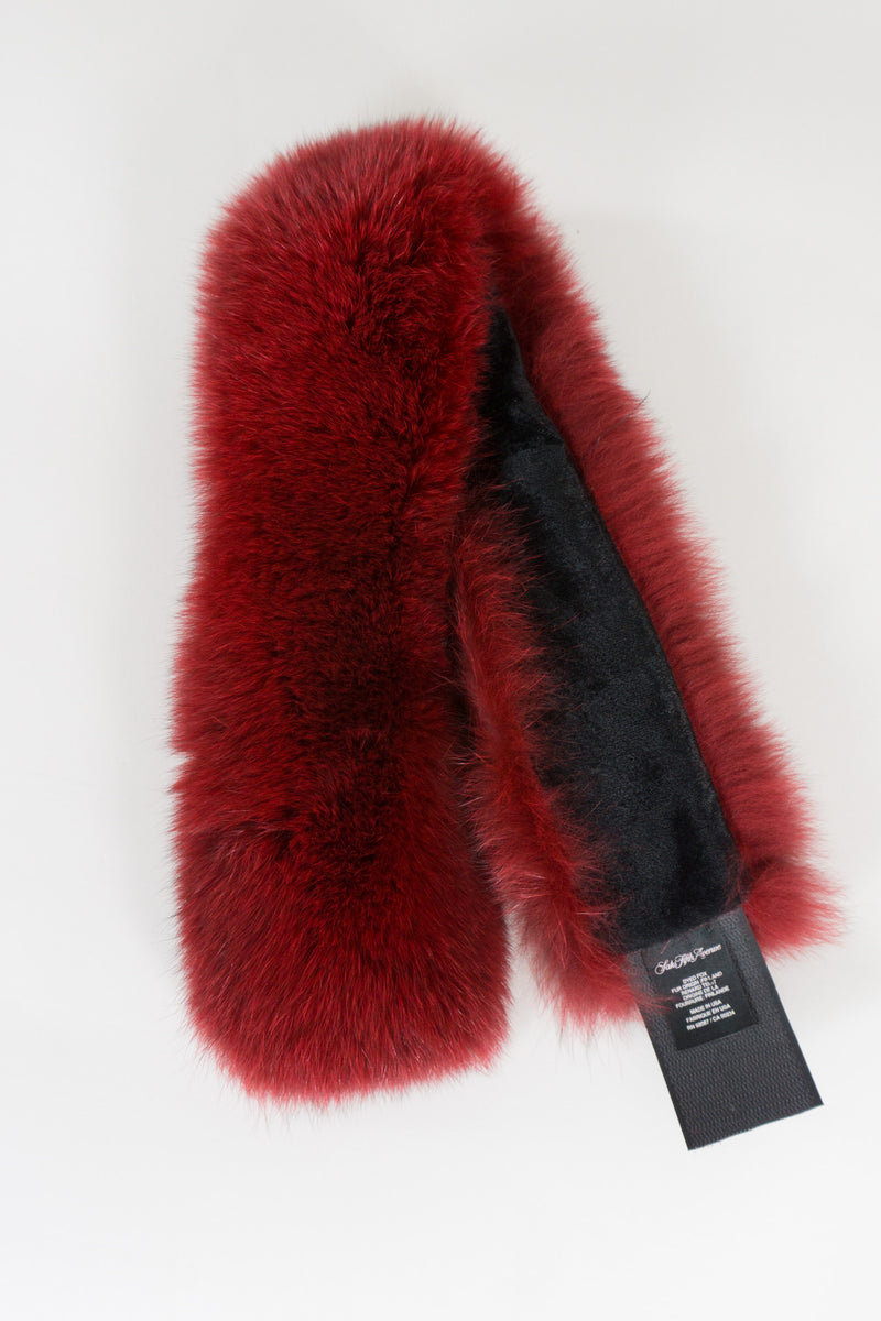 Saks Fifth Avenue Dramatic Fox Fur Collar Scarf