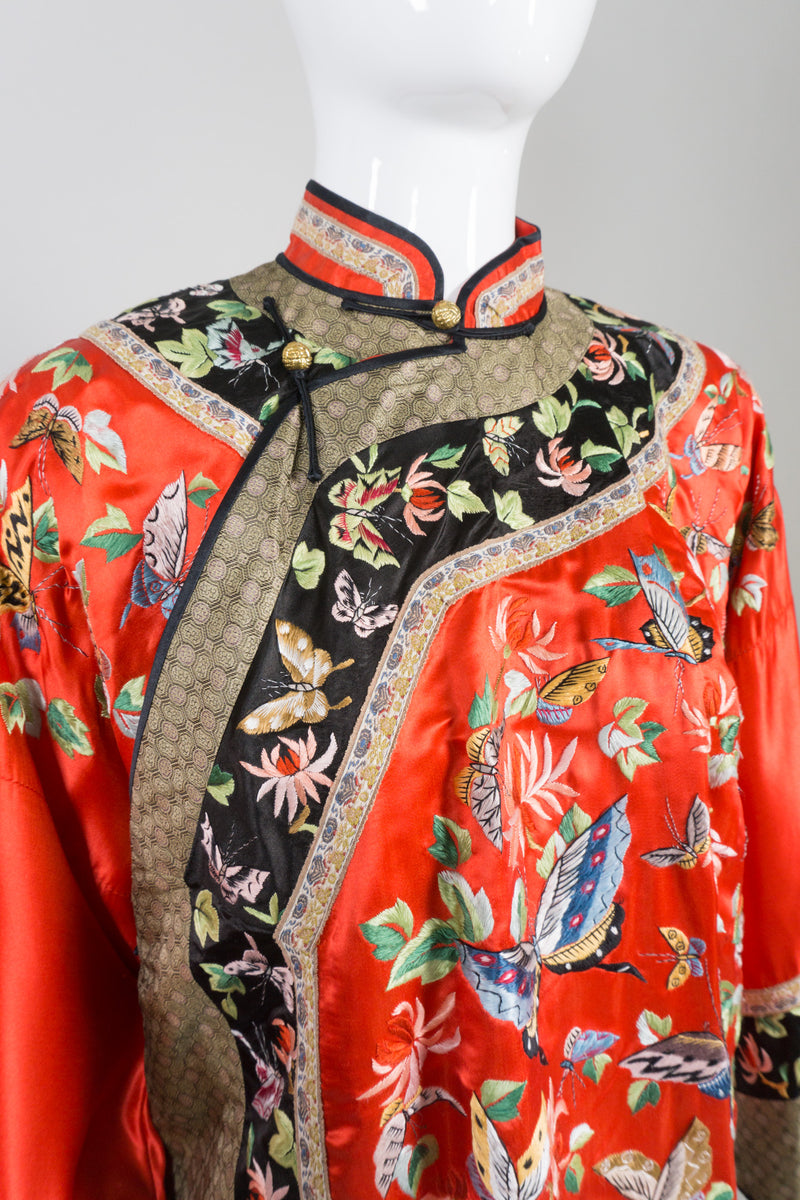 Vintage Chinese Rainbow Butterfly Embroidered Jacket