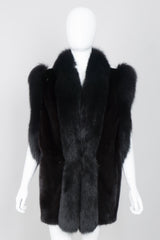 Vintage Long Mink & Fox Fur Vest