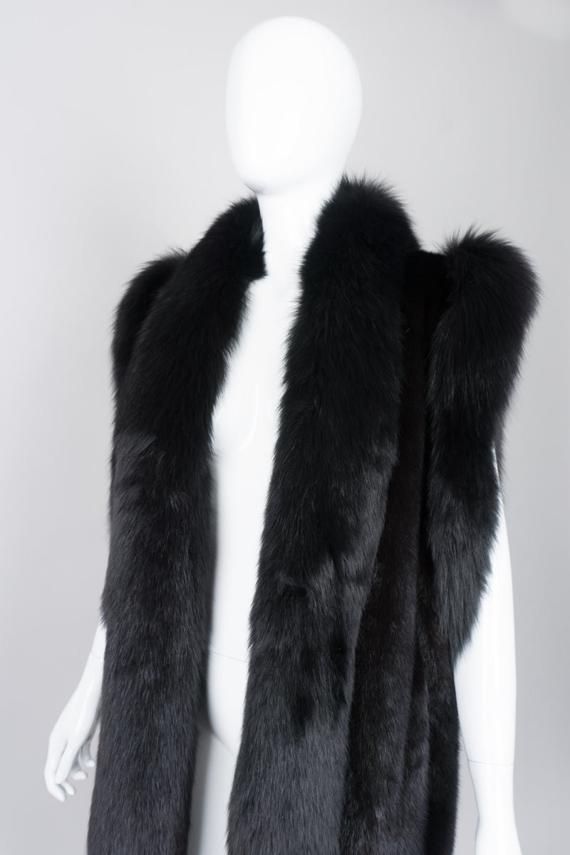 Vintage Long Mink & Fox Fur Vest
