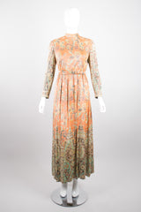 Kiki Hart for B. Altman Floral Lurex Glitter Dress