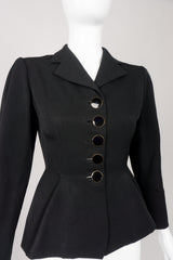 Balenciaga Vintage 50s Sculpted Button Jacket