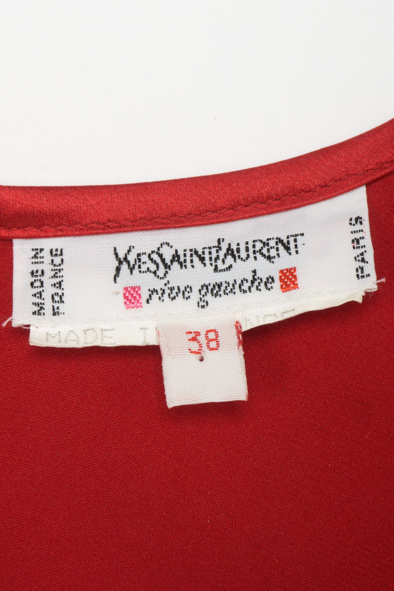 Yves Saint Laurent Rive Gauche Label