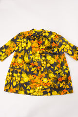 George Halley Fall Floral Velvet Pile Coat