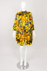 George Halley Fall Floral Velvet Pile Coat