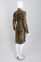 Patrick Kelly Rare Vintage Stretch Velvet Leopard Cocktail Dress