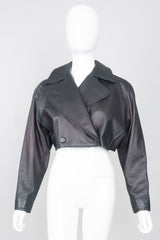 Alaïa Cropped Leather Biker Jacket