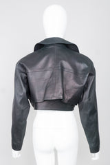 Alaïa Cropped Leather Biker Jacket