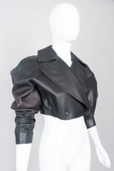 Alaïa Cropped Leather Biker Jacket