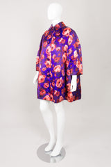 Originale Classic Silk Floral Cocoon Coat 