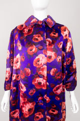 Originale Classic Silk Floral Cocoon Coat 