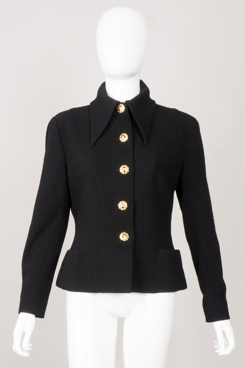 Karl Lagerfeld Vintage Pointed Collar Jacket