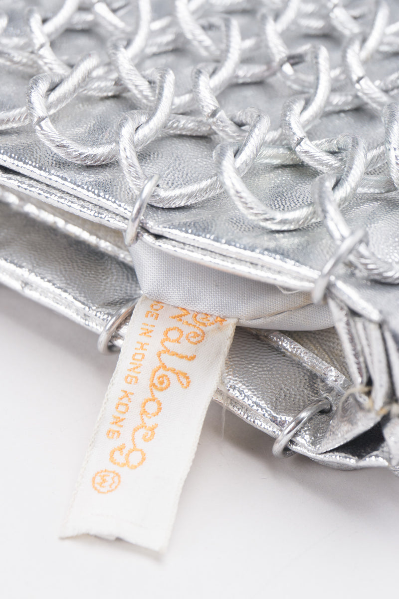 Walborg Silver Metal Link Bag Inspired by Paco Rabanne