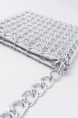 Walborg Silver Metal Link Bag Inspired by Paco Rabanne