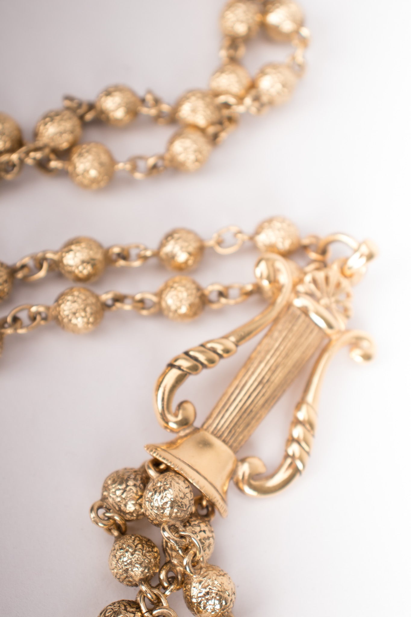 Rochas Angel Harp Rosary Y Necklace