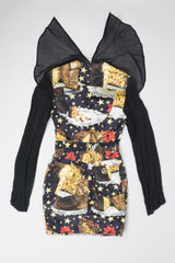 Moschino Panettone Christmas Fruit Cake Dress