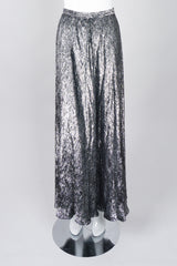 Geoffrey Beene Metallic Velvet Lamé Top and Skirt Set