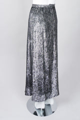 Geoffrey Beene Metallic Velvet Lamé Top and Skirt Set